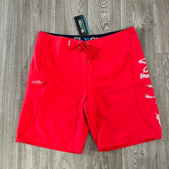 SALT LIFE Stealth Bomerz-Bañador Para Hombre Pantalones Cortos, Verde Mar, 30